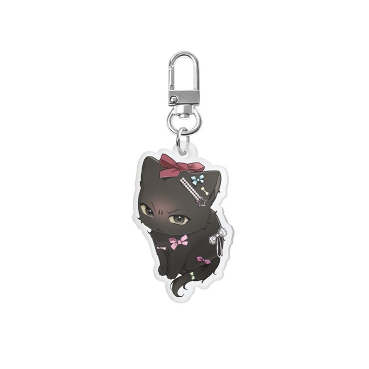 Cat Therapy - Acrylic Keyring – Harumio