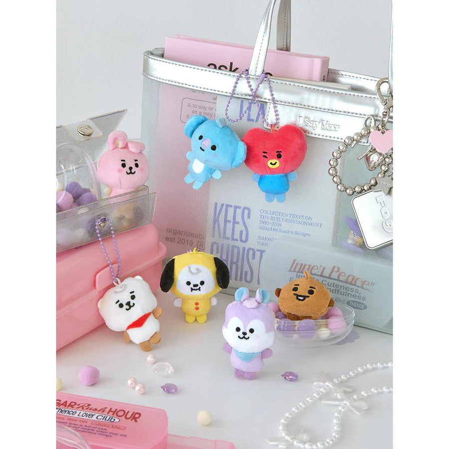 BT21 - BABY PEARL Doll Keychain - Line Friends - Doll Keyring - Harumio