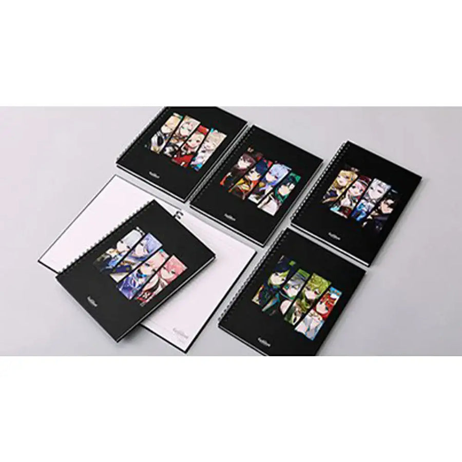 Genshin Impact x LINE FRIENDS - 4 Characters Spiral Notebook - LINE FRIENDS SQUARE - Collectibles - Harumio