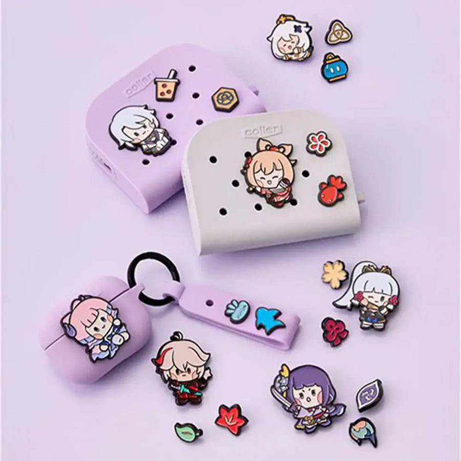 Genshin Impact x LINE FRIENDS - Genshin minini Coller Metal Sticon Set - LINE FRIENDS SQUARE - Collectibles - Harumio