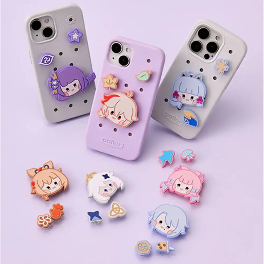 Genshin Impact x LINE FRIENDS - Genshin minini Coller Silicone Sticon Set - LINE FRIENDS SQUARE - Collectibles - Harumio