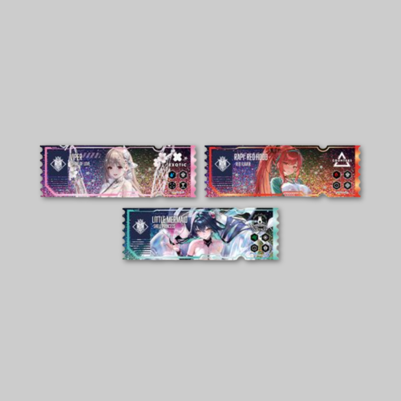 【韓国限定】NIKKE 2026 summer アクリルチケット コンプセット Goddess of Victory: NIKKE Summer 2026 Pop-Up - Glyphic Ticket Ver