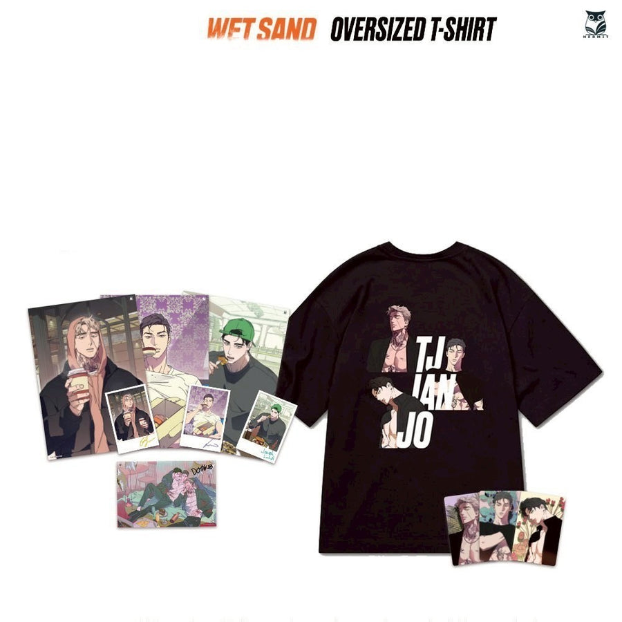 Wet Sand - Oversized T-shirt (Thai Version) - Hermit Books - T-Shirt - Harumio