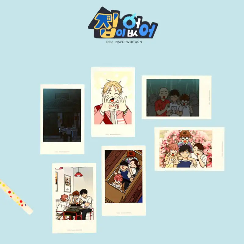 Homeless - Homecoming Day Popup Store - Polaroid Pack Set - WEBTOON FRIENDS - - Harumio