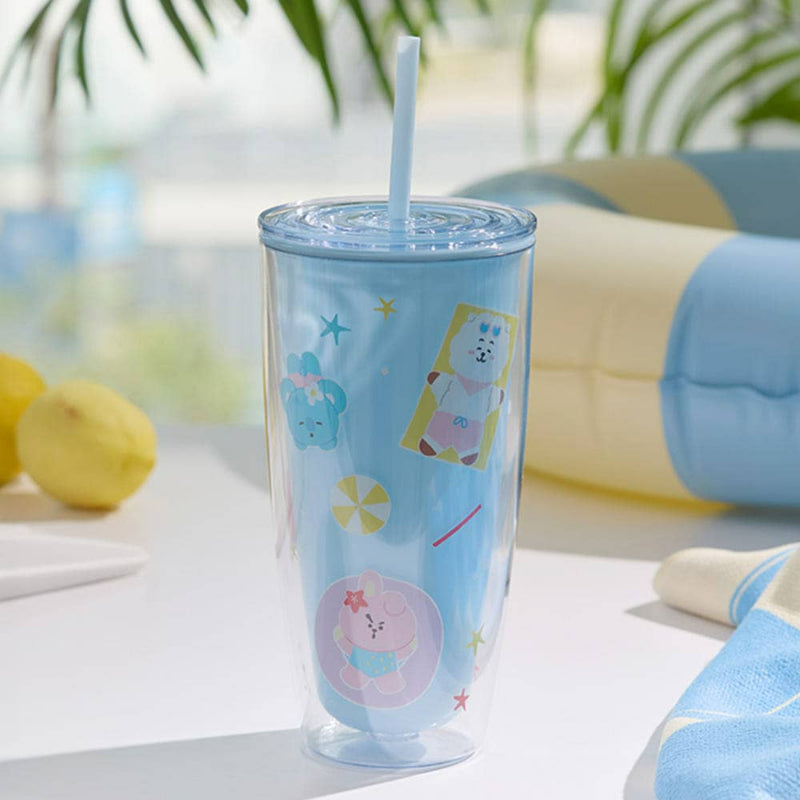 BT21 SPLASH EDITION - Cold Cup - Line Friends - Glass Cup - Harumio