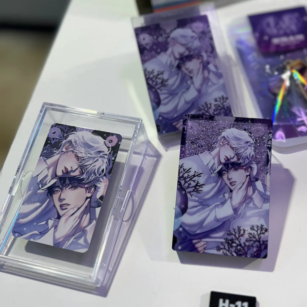TEAM LEZHIN Pop-up Store - Pearl Boy Glitter Acrylic Block - Lezhin - Acrylic Frame - Harumio