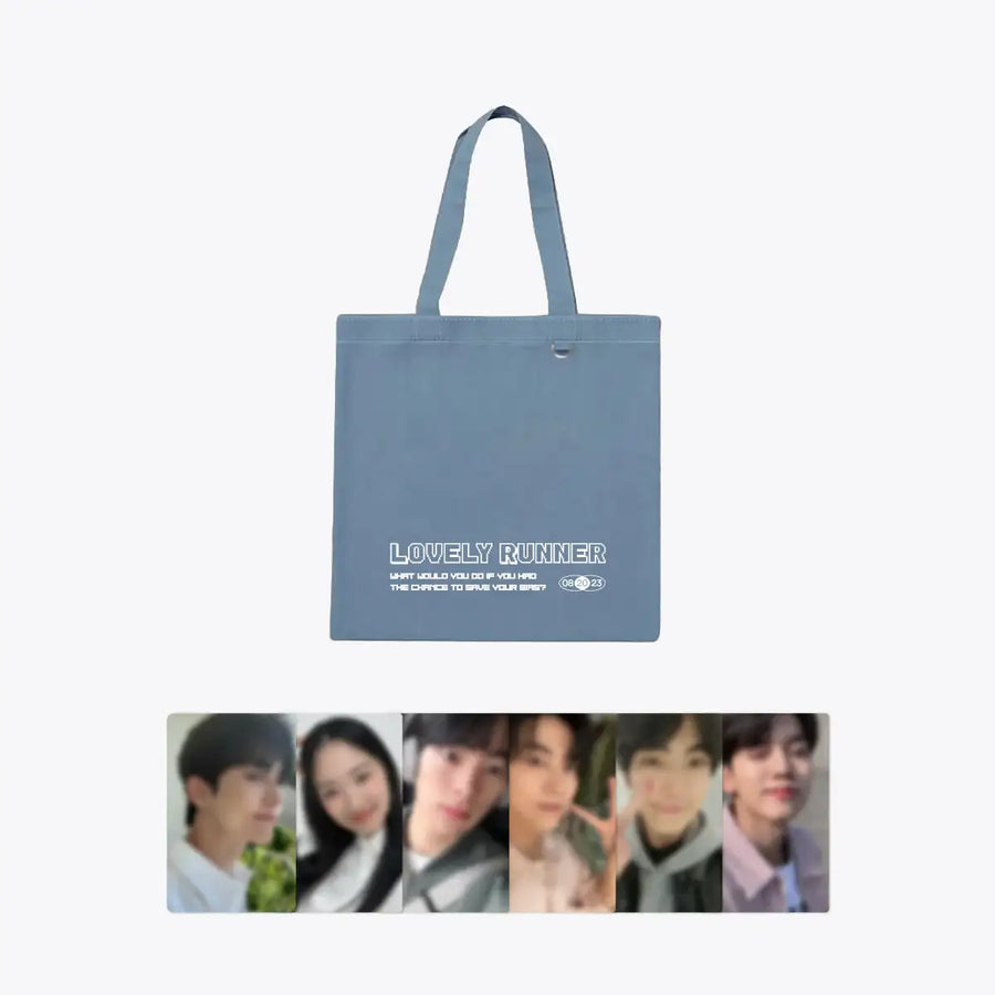 Lovely Runner - Denim Eco Bag + Photocard Set - TvN - Accessories - Harumio