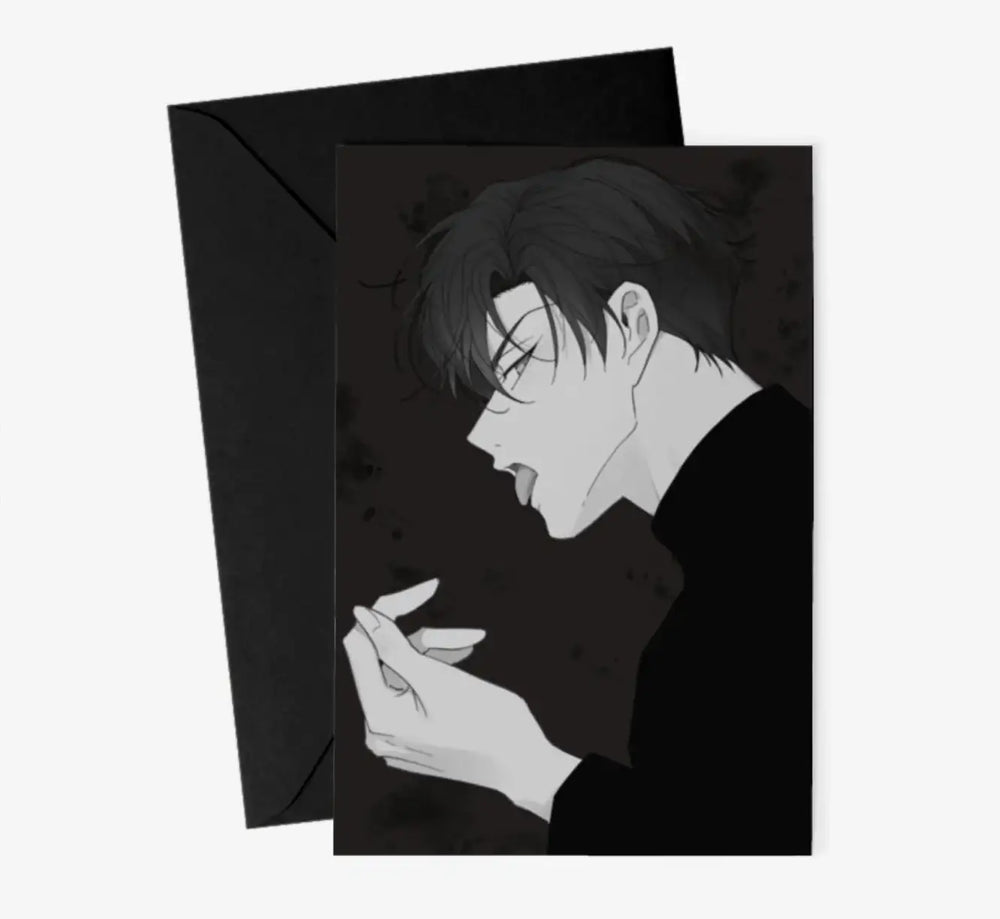 Yours To Claim - Lick Black&White Ver. Big Postcard + Envelop (Vertical) - Marpple Shop - Postcard - Harumio