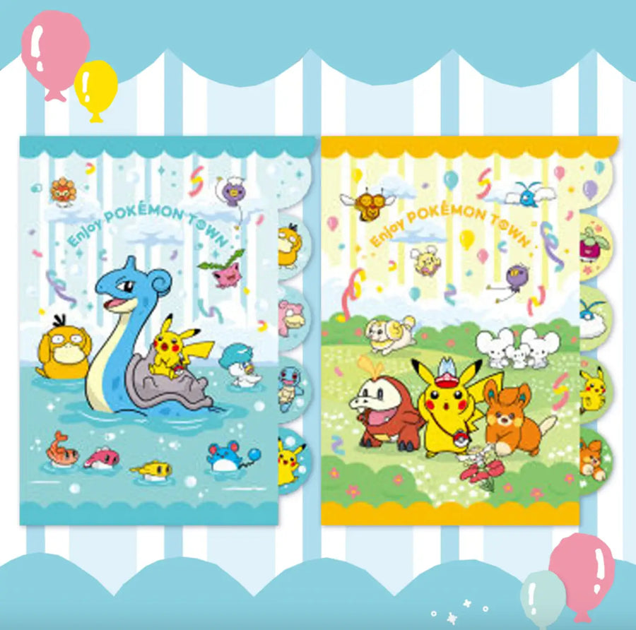 Pokemon Town - 5 Pocket Clear File - Pokemon - Stationery - Harumio