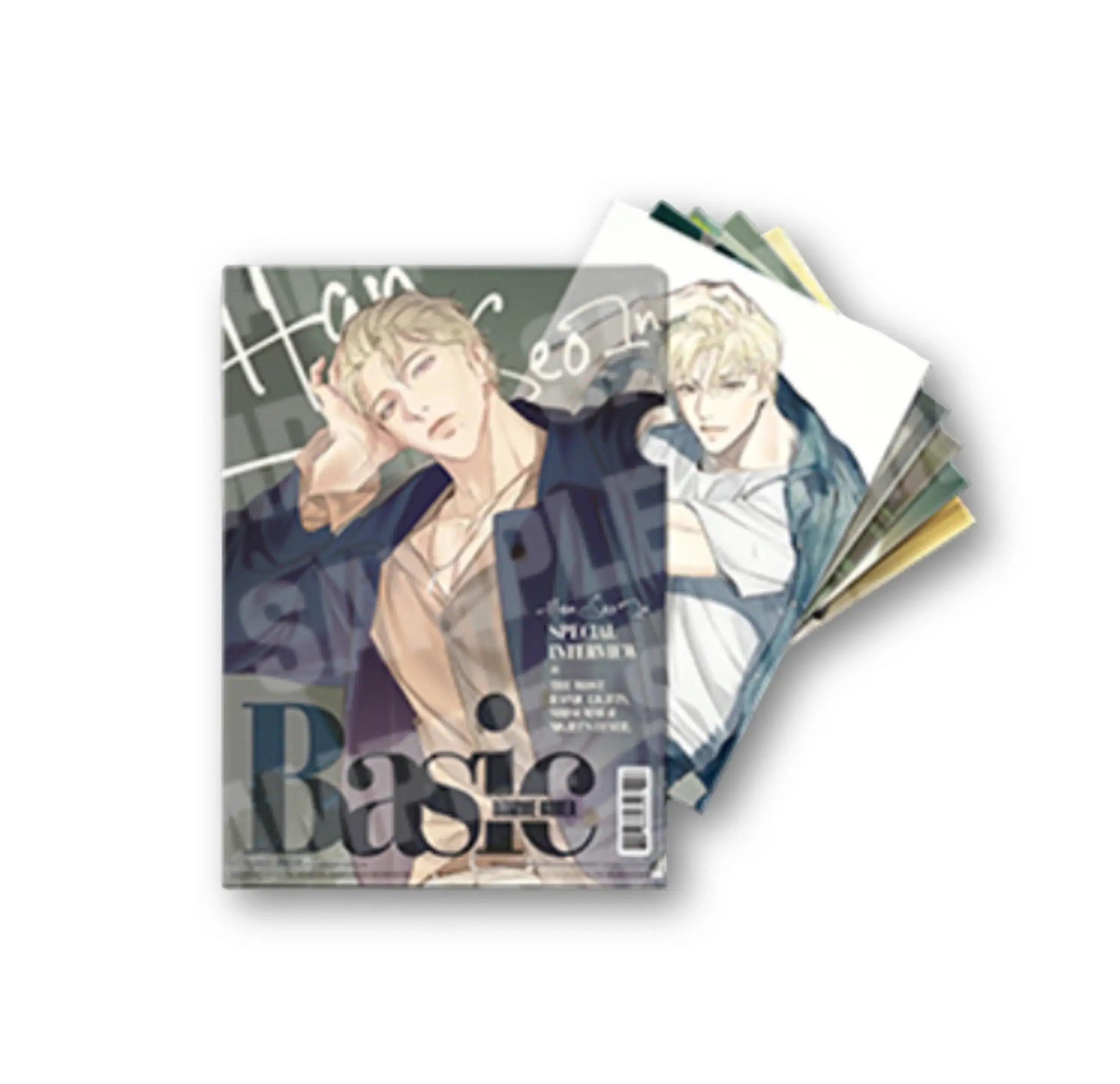 LEZHIN ポップアップ 特典　back light TEAM LEZHIN Pop-up Store - Backlight Han Seo In Poster Scrap