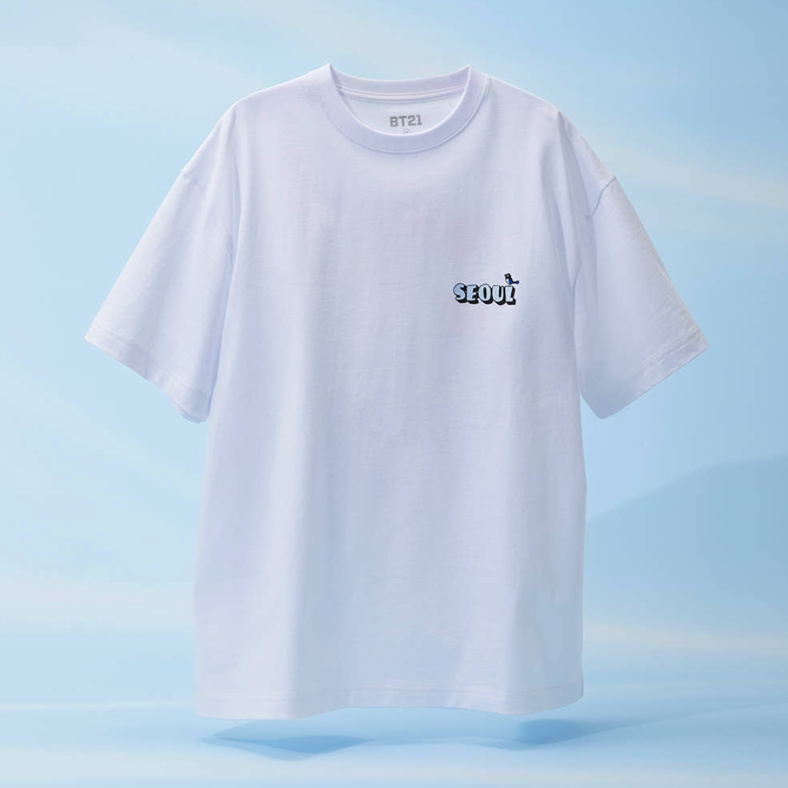 BT21: WORLD VOYAGE - Short Sleeve T-shirt (White) – Harumio