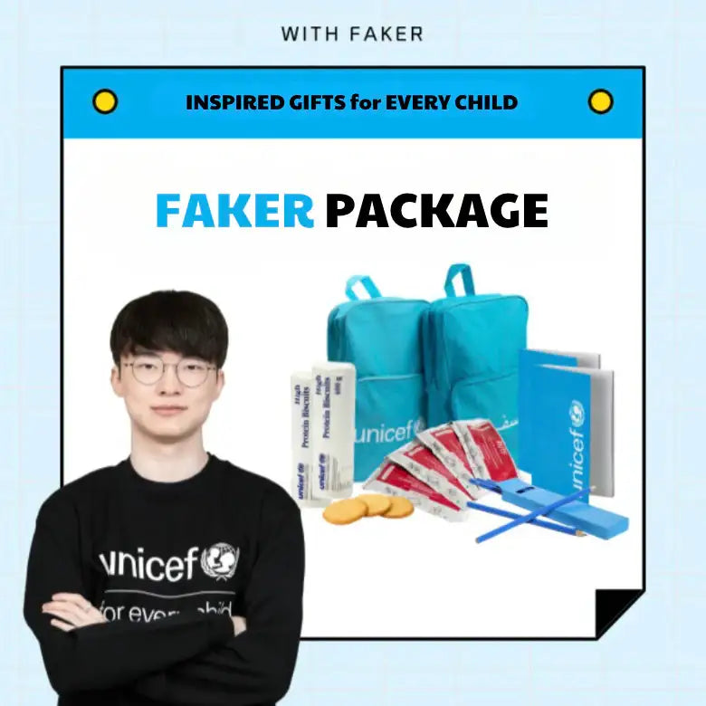 UNICEF x FAKER - Faker Package - UNICEF - Merchandise - Harumio UNICEF x FAKER - Faker Package - UNICEF - Merchandise - Harumio