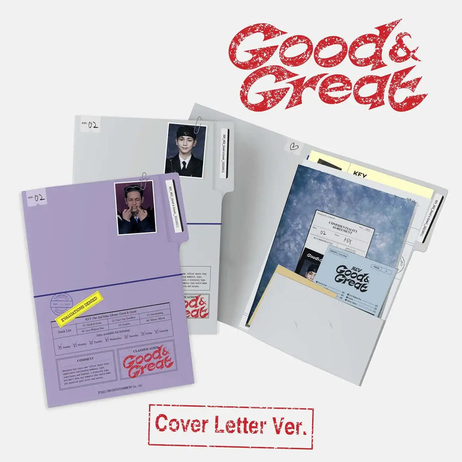 SHINEE Key - Good & Great : 2nd Mini Album (Cover Letter Version) - SHINEE Key - Album - Harumio