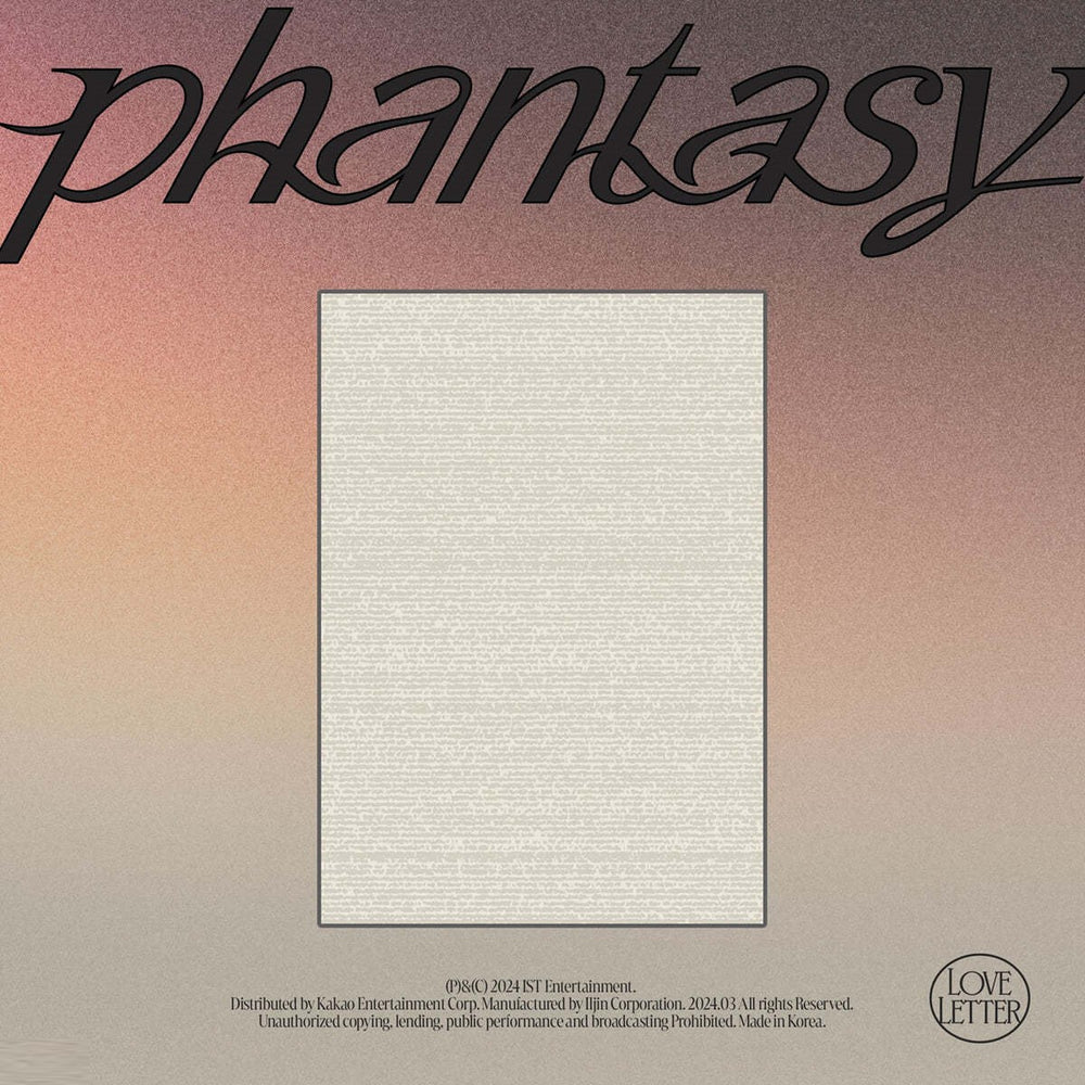 THE BOYZ - Phantasy_ Pt.3 Love Letter : 2nd Full Album