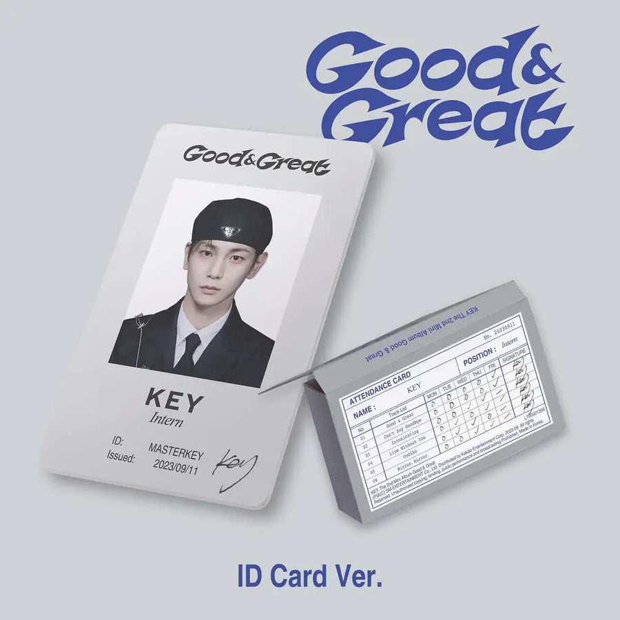 SHINEE Key - Good & Great : 2nd Mini Album (ID Card Version - Smart Album) - SHINEE Key - Album - Harumio
