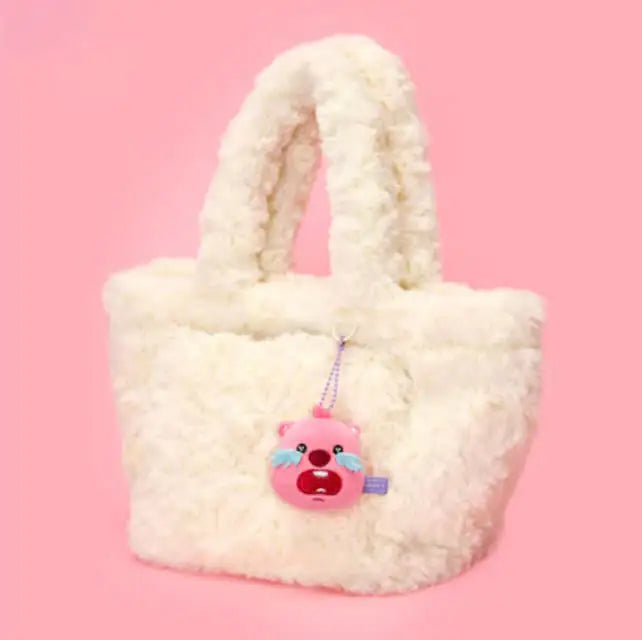 Zanmang Loopy - Face Plush Doll Keyring - ZANMANG LOOPY - Keyring - Harumio