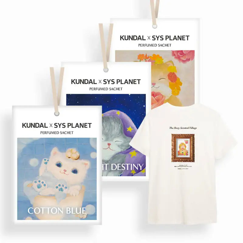 KUNDAL x SYS PLANET - Perfumed Sachet + Eco bag/T-shirt Set - KUNDAL x SYS PLANET - Perfumed Sachet - Harumio KUNDAL x SYS PLANET - Perfumed Sachet + Eco bag/T-shirt Set - KUNDAL x SYS PLANET - Perfumed Sachet - Harumio