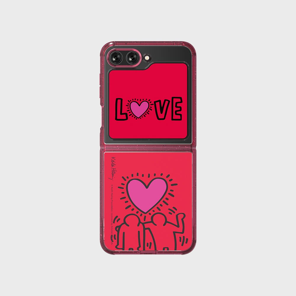 SLBS - Keith Haring Love Suit Phone Case (Galaxy Z Flip5)