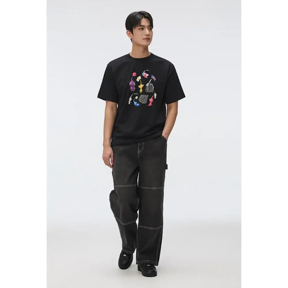 SPAO x PIKMIN - The Group Short Sleeve T-Shirt - SPAO - T-Shirt - Harumio SPAO x PIKMIN - The Group Short Sleeve T-Shirt - SPAO - T-Shirt - Harumio