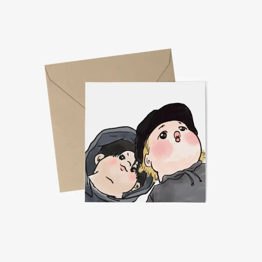 KIMCHURROS - Sapporo Square Postcard & Envelope Set - Marpple Shop - Postcard - Harumio