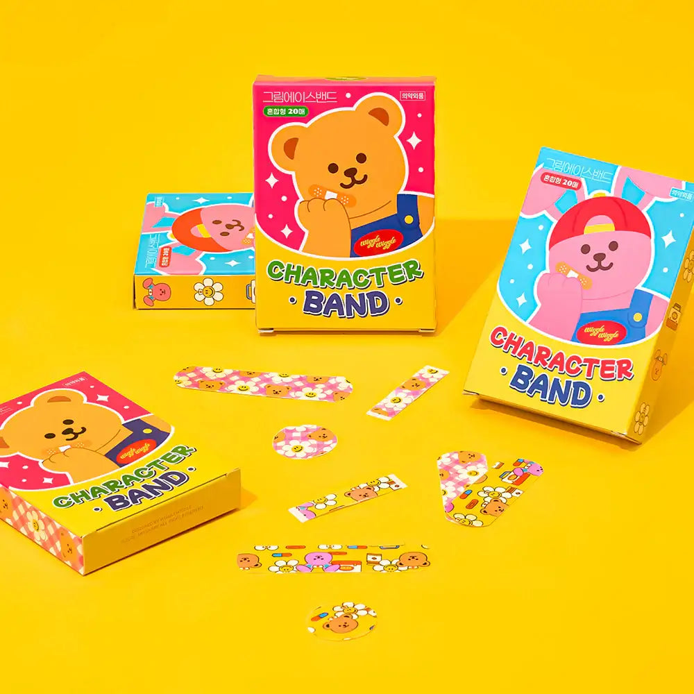 Wiggle Wiggle - Cutie Character Band Set - Wiggle Wiggle - Band Aid - Harumio