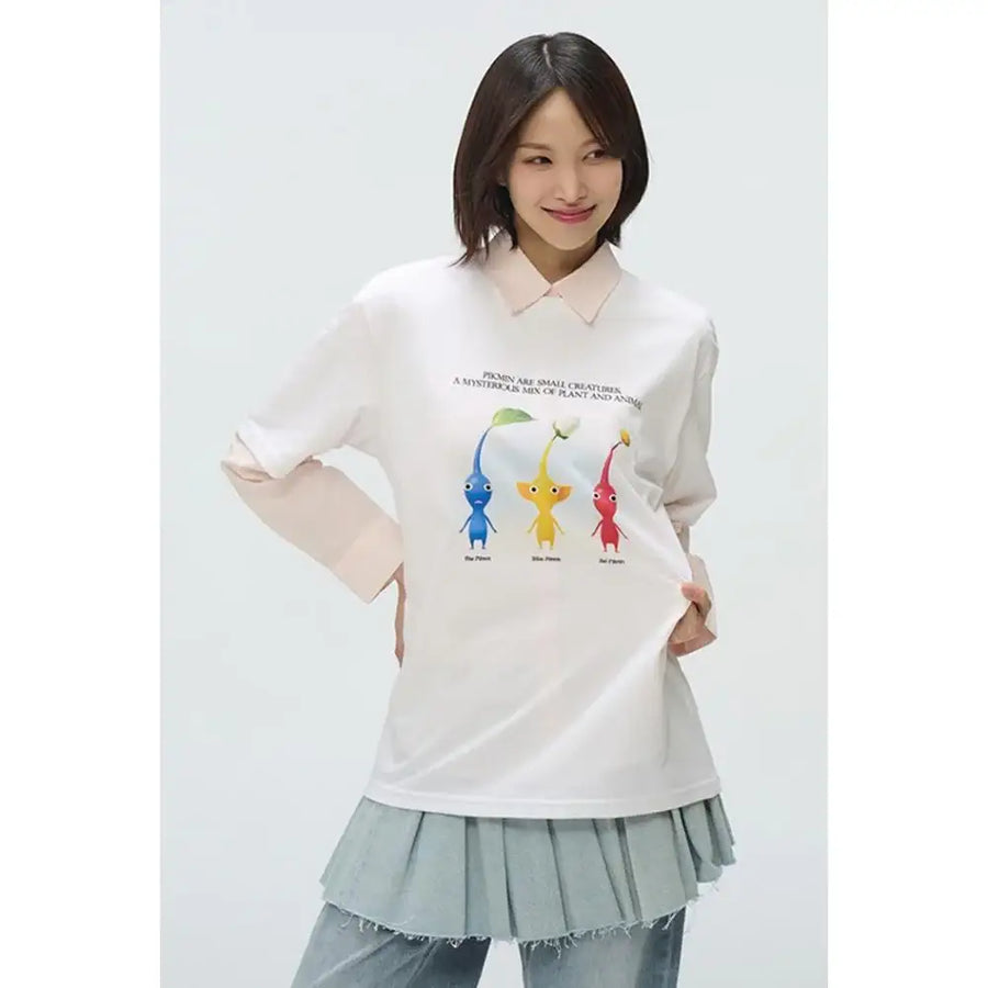 SPAO x PIKMIN - Short Sleeve T-Shirt - SPAO - T-Shirt - Harumio