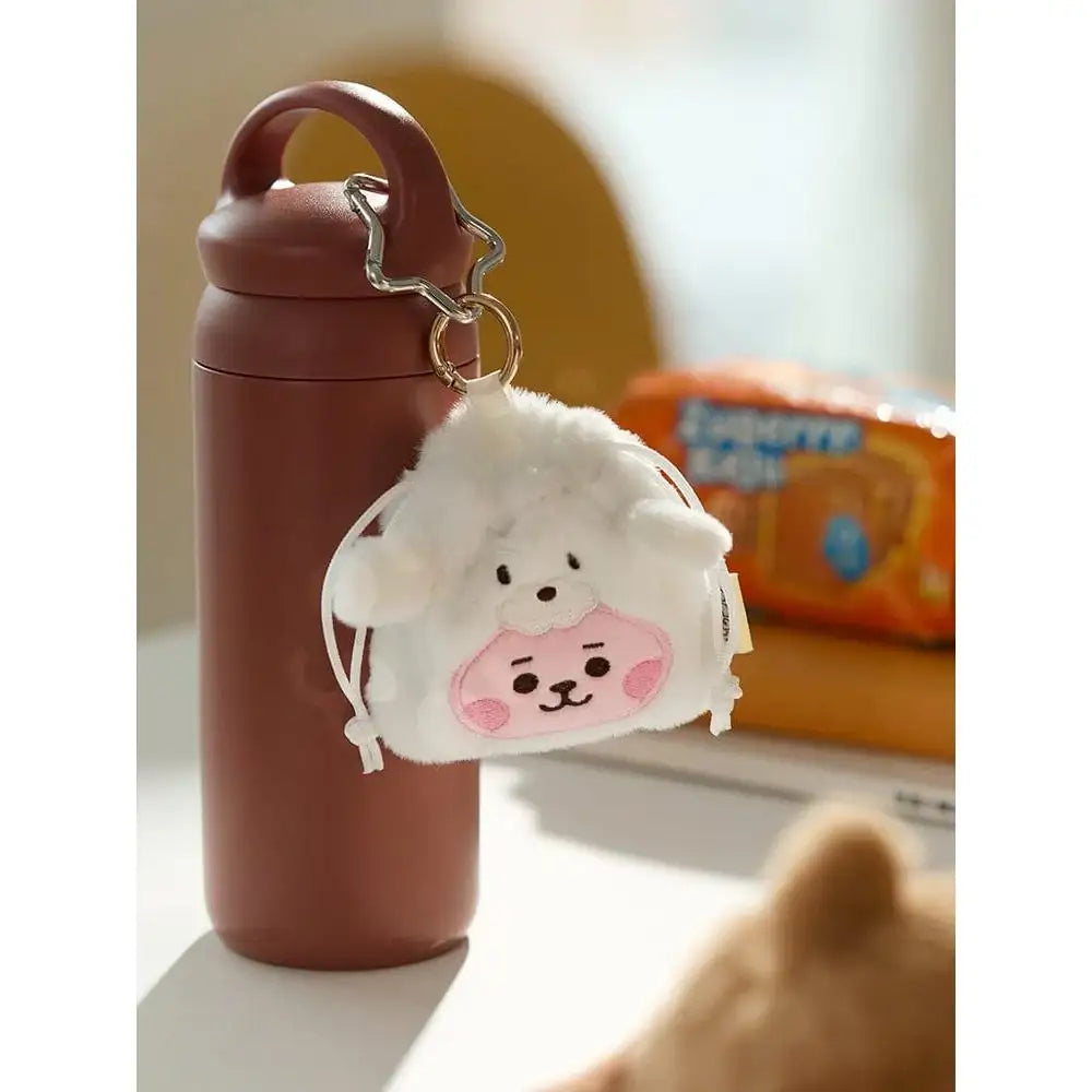 BT21 BABY FLUFFY ベビーミニ巾着(FLUFFY) COOKY BT21 FLUFFY - Cooky Baby Mini Bag Charm Pouch – Harumio