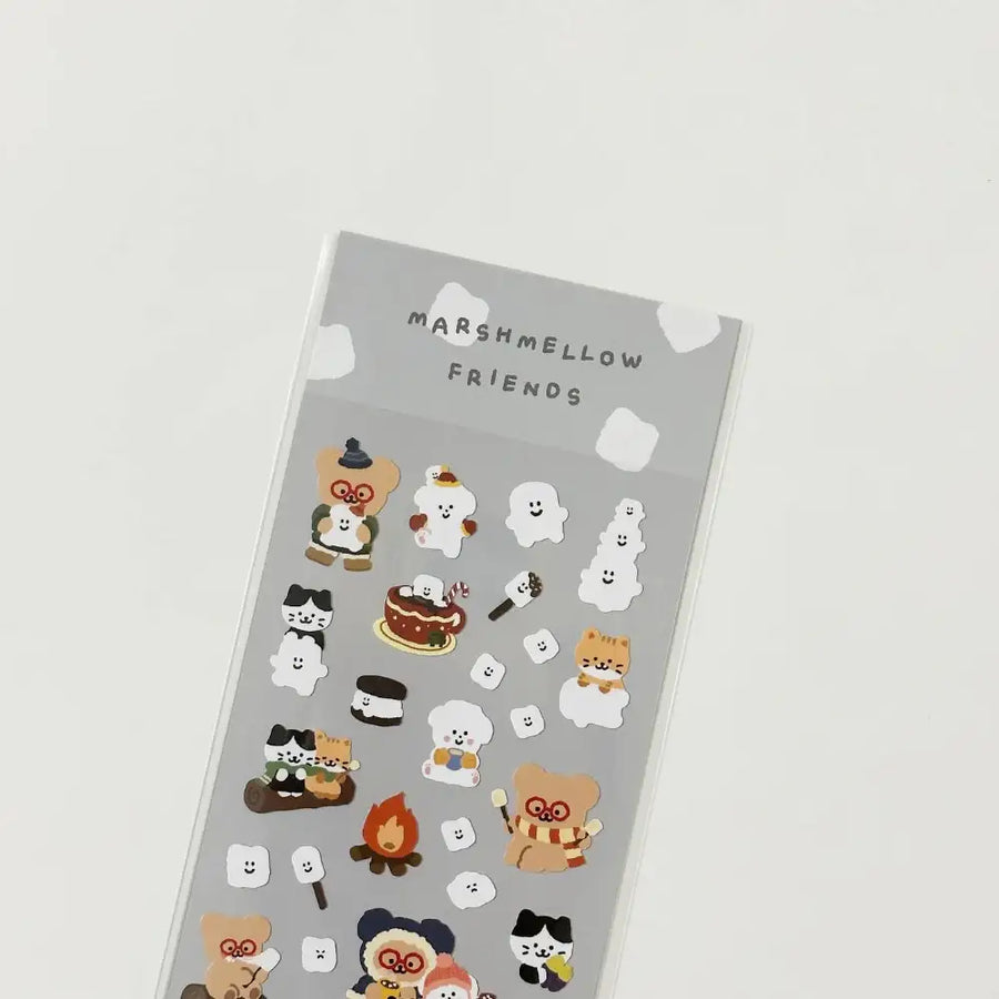 Teteum - Marshmallow Friends Sticker - Teteum - Stationary - Harumio