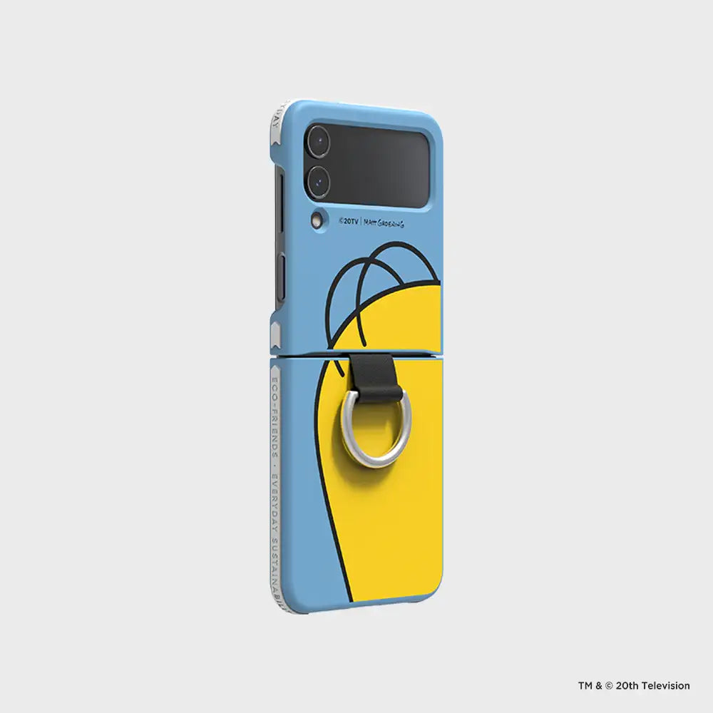 SLBS - Eco Lens Homer Simpson Cover with Ring (Galaxy Z Flip4) - SLBS - Home & Living, Accessories - Harumio