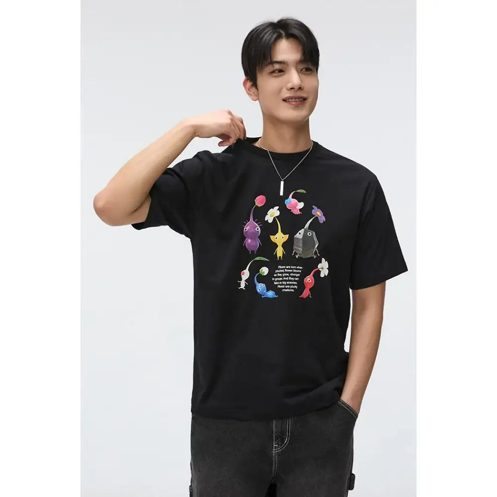SPAO x PIKMIN - The Group Short Sleeve T-Shirt - SPAO - T-Shirt - Harumio