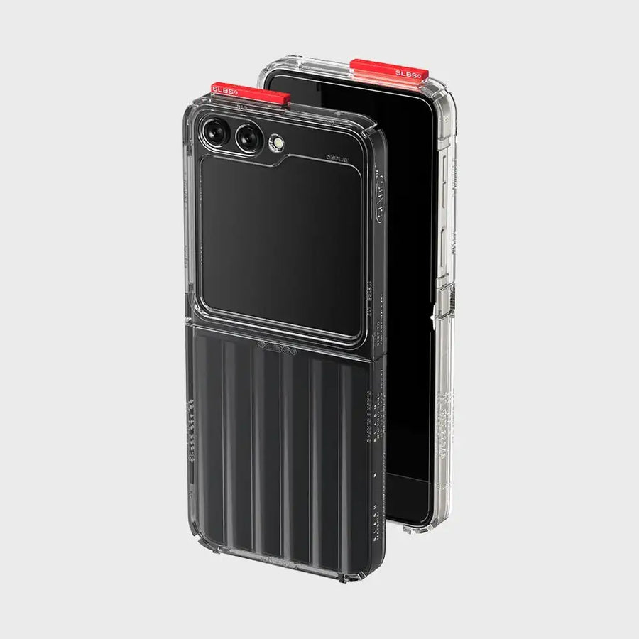 SLBS - Black Tag Flat Case Clear Phone Case (Galaxy Z Flip5) - SLBS - Home & Living, Accessories - Harumio
