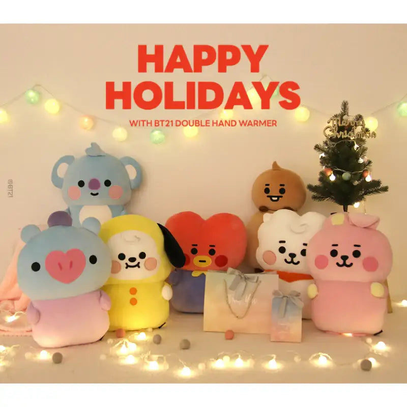 NARA HOME DECO x BT21 - Universtar Double Hand Warmer Cushion - NARA HOME DECO - Home & Living - Harumio
