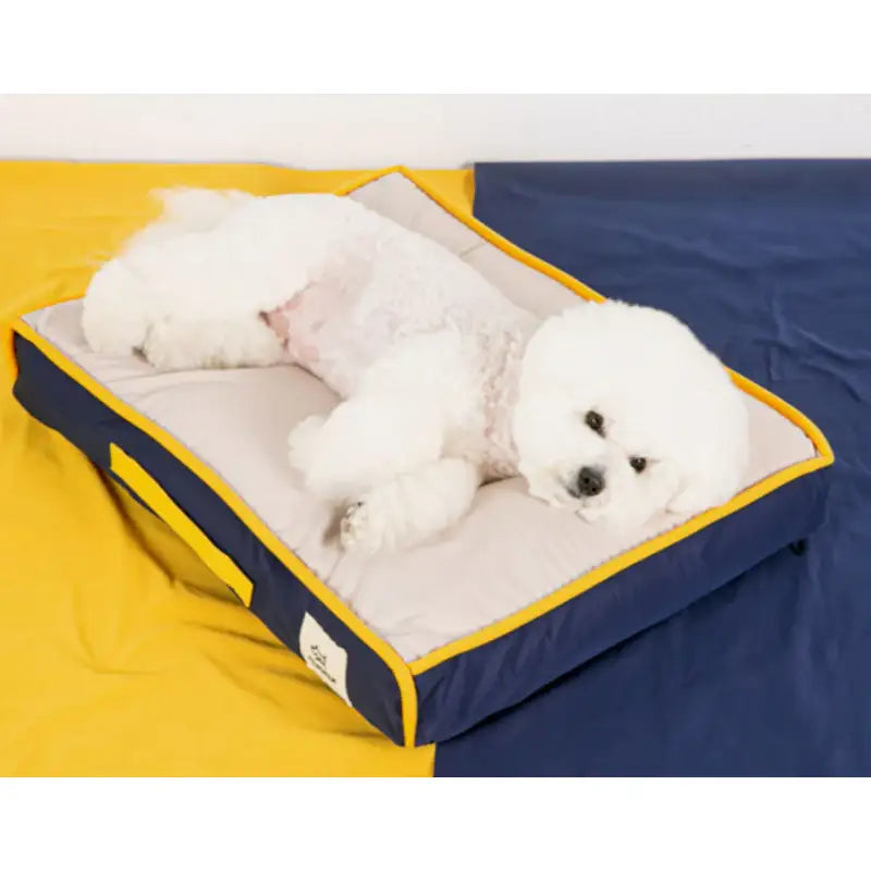 Mummur - Souffle Square Bed Cheese - Mummur - Pet Cushion - Harumio