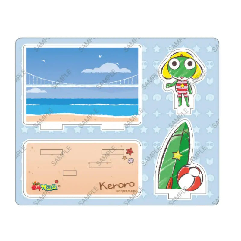 Sergeant Frog Keroro x Toonique - Mini Acrylic Diorama - Toon!que - Acrylic Frame - Harumio Sergeant Frog Keroro x Toonique - Mini Acrylic Diorama - Toon!que - Acrylic Frame - Harumio