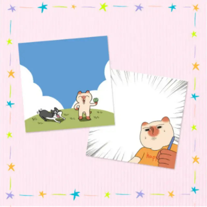 Today Is Also Fast - Square Memo - Webtoon Shop - Memo - Harumio