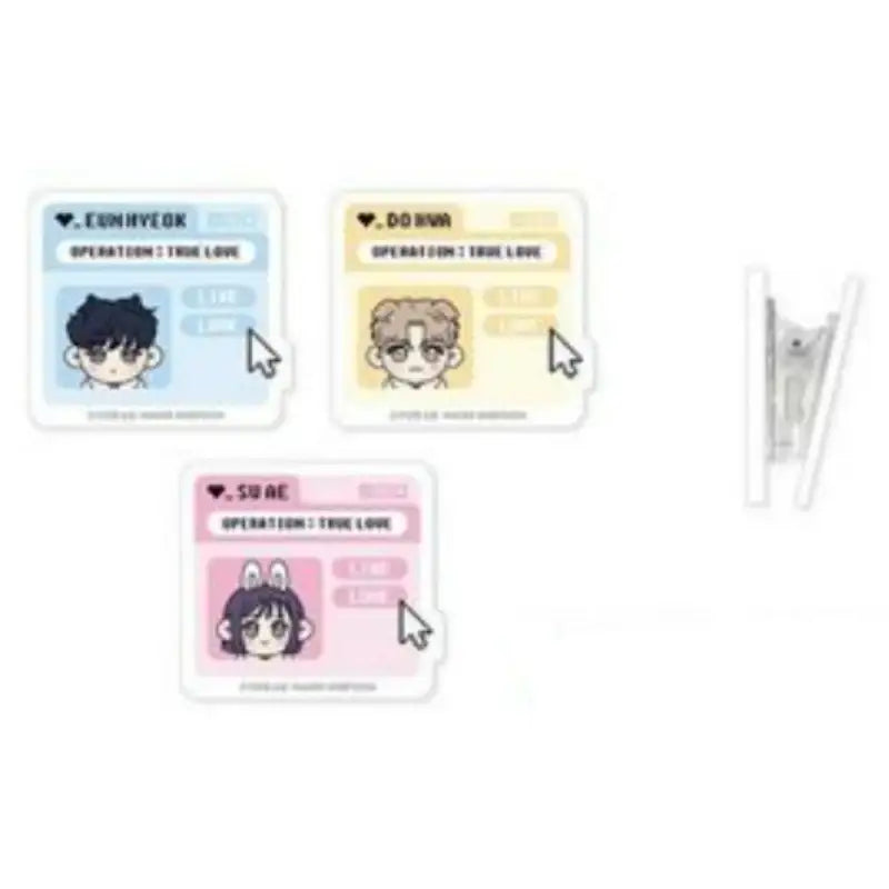 Operation: True Love Winter Holiday Pop-Up - Acrylic Magnet Clamp Set - Winter Holiday - Clamp - Harumio