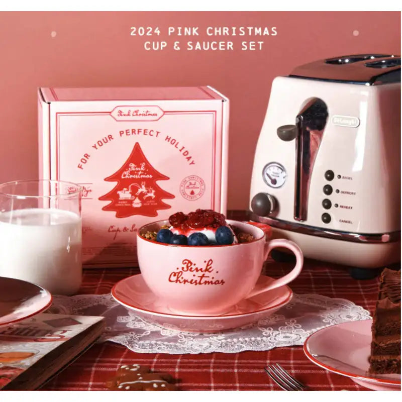 NCT 127 - 2024 Pink Christmas Cup & Saucer Set - SMTOWN - Cup - Harumio