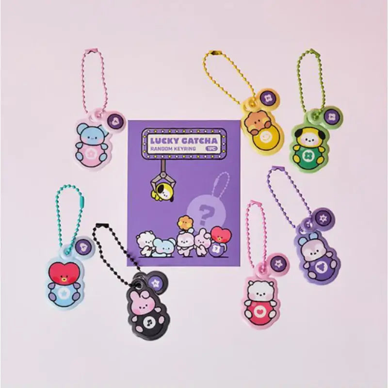 Line Friends x BT21 - Minini Lucky Gacha PVC Random Keyring - BT21 - Keyring - Harumio