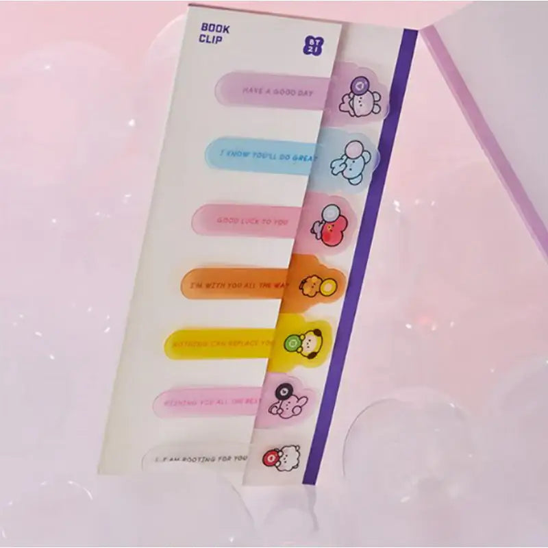 Line Friends x BT21 - Minini Lucky Gacha Book Clip Set - BT21 - Book Clip - Harumio