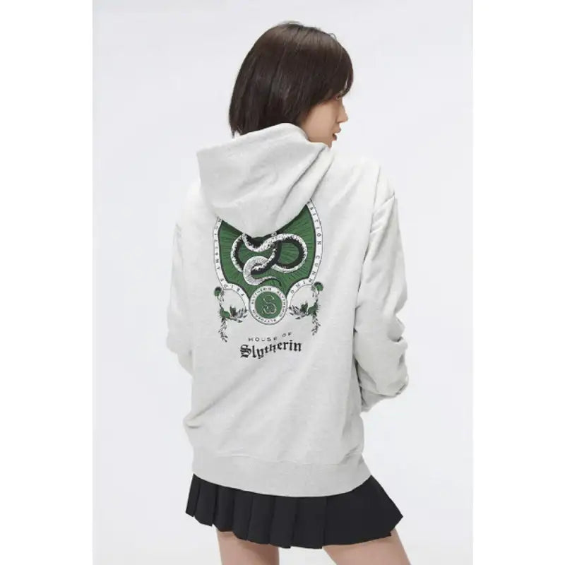 SPAO x Harry Potter - Slytherin Hooded Sweatshirt - SPAO - Sweatshirt - Harumio