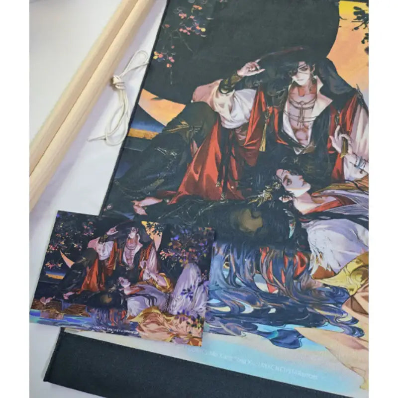 Heaven Official's Blessing x BeOn - Fabric Hanging Poster & Postcard Set - BeOn Cafe - Poster - Harumio