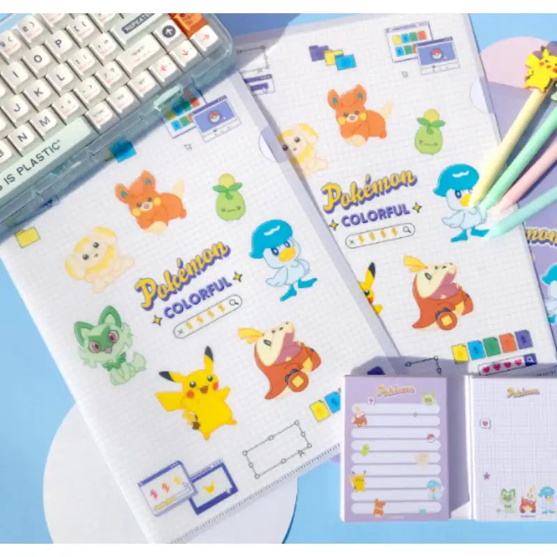 Pokémon Store - Pokémon Colorful A4 Clear File - Pokémon Store - Clear File - Harumio