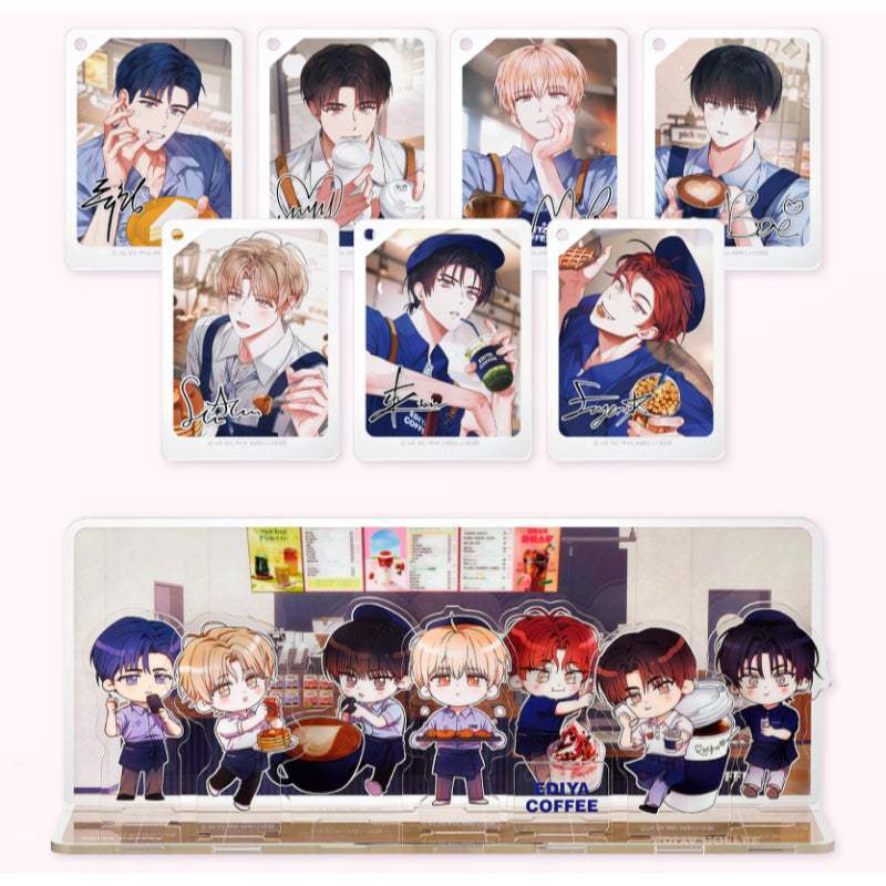 EDIYA COFFEE x Debut or Die - Limited Edition Goods - EDIYA COFFEE x Debut or Die - Acrylic Set - Harumio