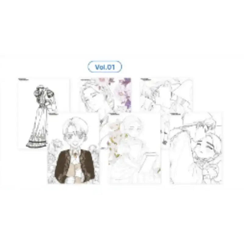 The Broken Ring: This Marriage Will Fail Anyway - Coloring Sheet Set - DDCENT - Coloring sheet - Harumio