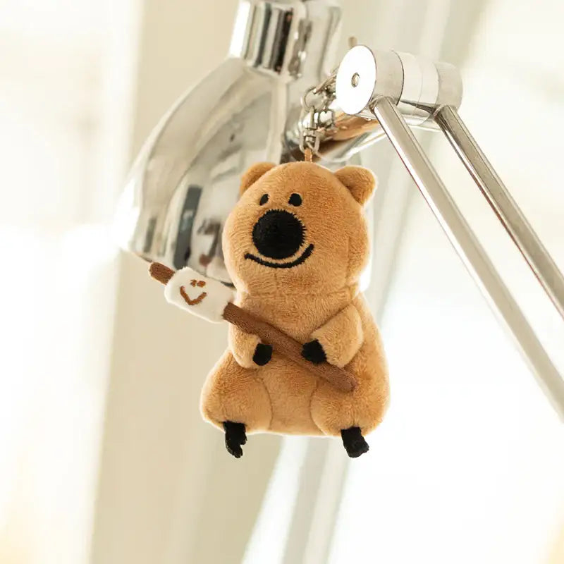 Dinotaeng - S'more Quokka Plush Doll Keyring - Dinotaeng - Doll keyrings - Harumio