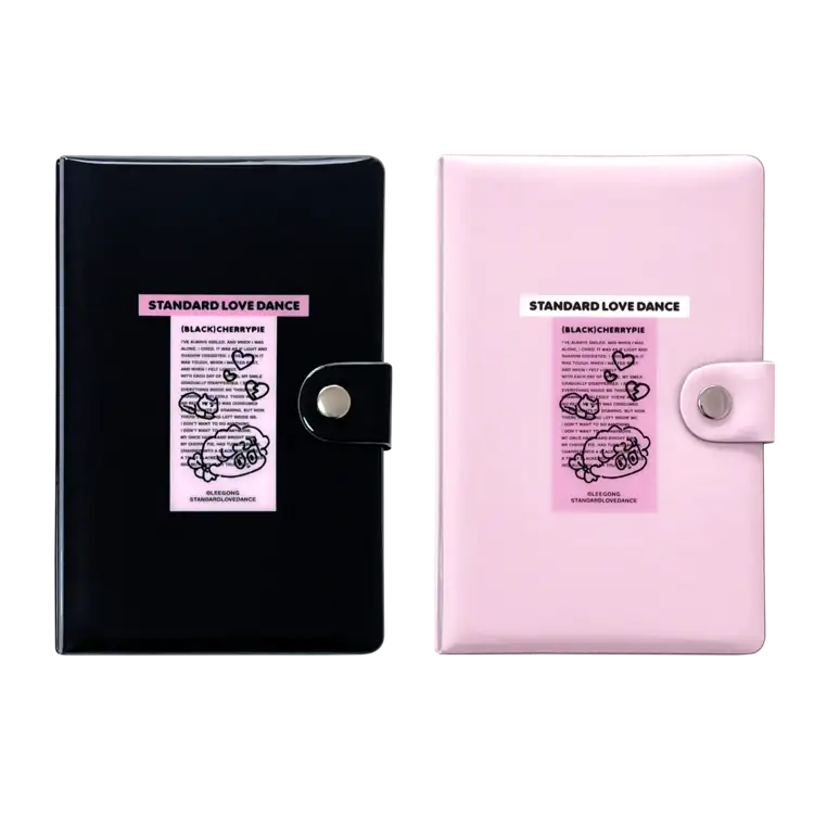 Standard Love Dance - LEEGONG Black Cherry Pie 6-Ring Binder - Line Friends Square - Ring Binder - Harumio