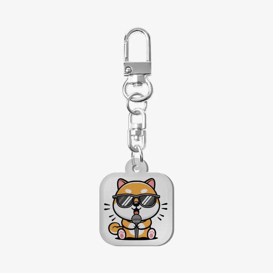 Ready to Go - Singing Shiba Inu Acrylic Keyring - Marpple Shop - Keyring - Harumio