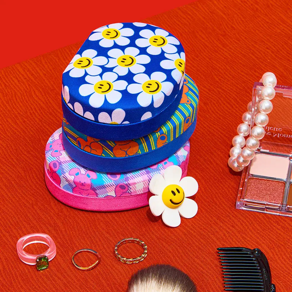 Wiggle Wiggle - Round Jewelry Box - Wiggle Wiggle - Jewelry Box - Harumio