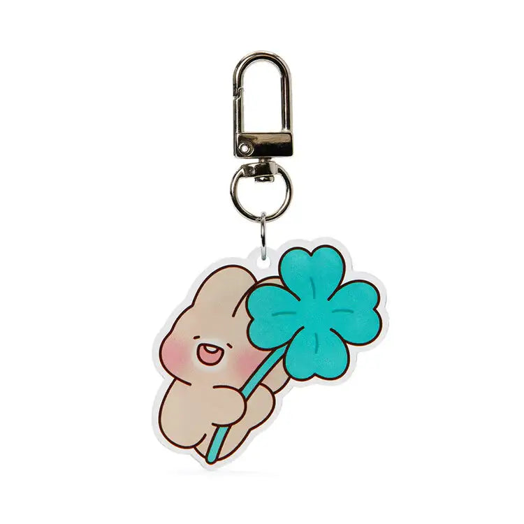 Kakao Friends - Shuya Toya Four Leaf Clover Acrylic Keyring - Kakao Friends - Acrylic Keyring - Harumio
