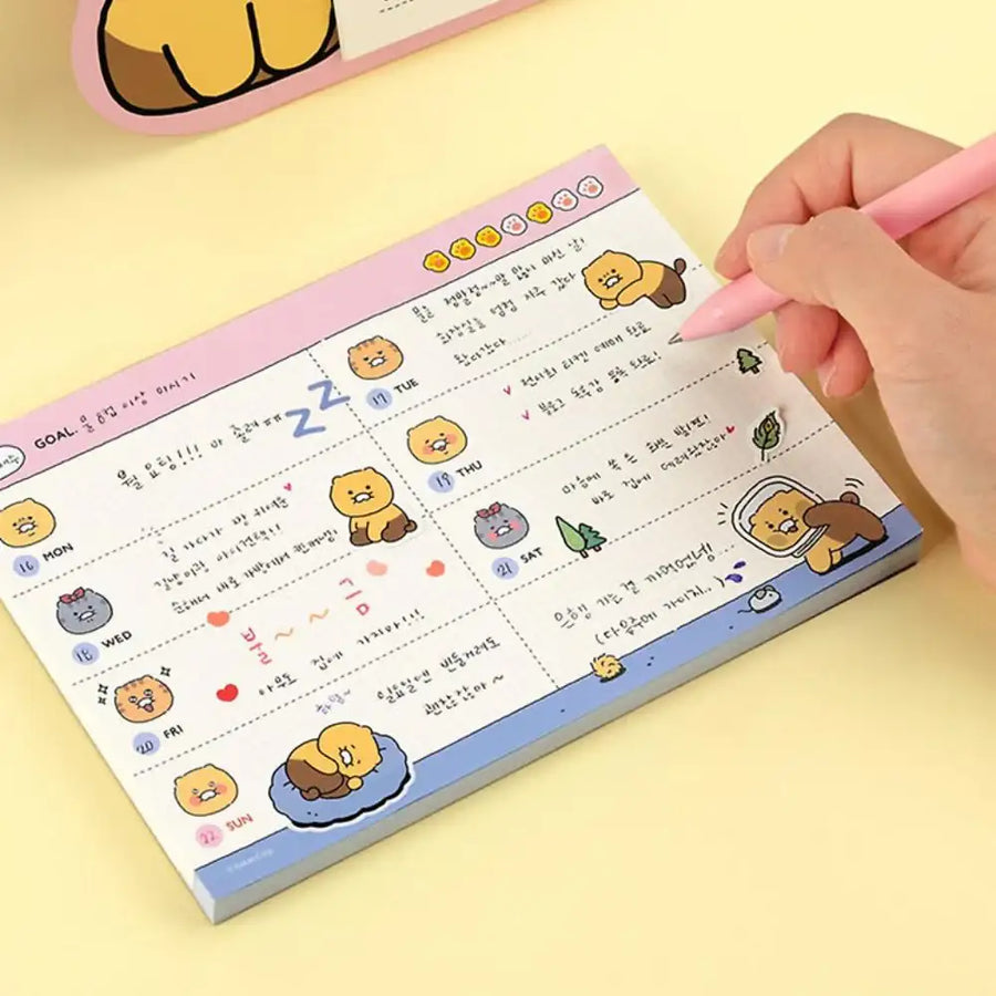 Kakao Friends - Choonsik Ordinary Planner Pad - Kakao Friends - Planner - Harumio